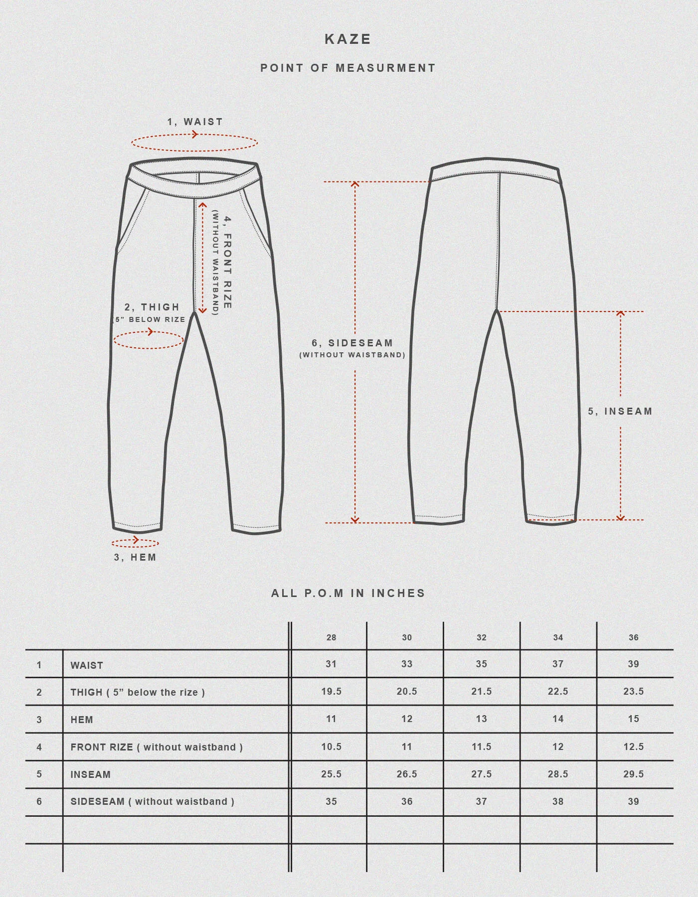 KAZE - SASHIKO - BRICK | Prospective Flow | Japanese Fashion for